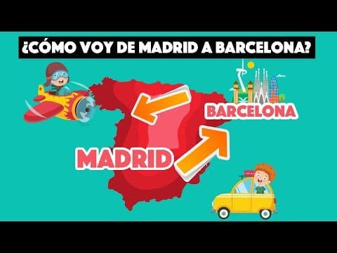 ¿Cuánta distancia hay en tren desde Madrid a Barcelona? 6