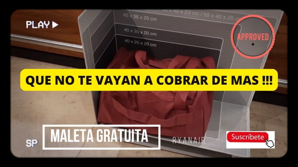 ¿Cuántas maletas se pueden llevar en Ryanair? 2