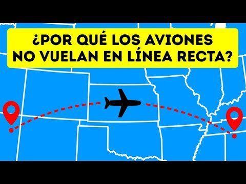 ¿Por qué los aviones vuelan en curva? 7