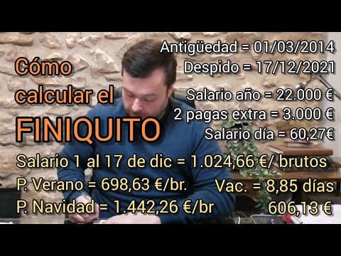 ¿Cuánto me corresponde de finiquito por un año de trabajo? 1