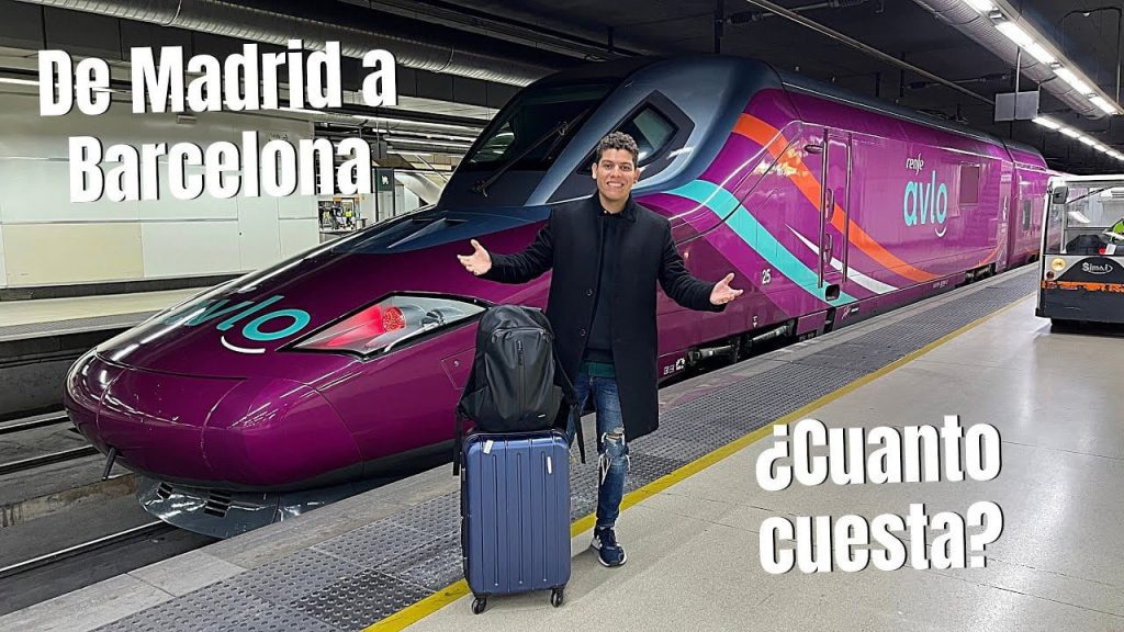 De media, ¿Cuál es el precio de tren desde Madrid a Barcelona? 1
