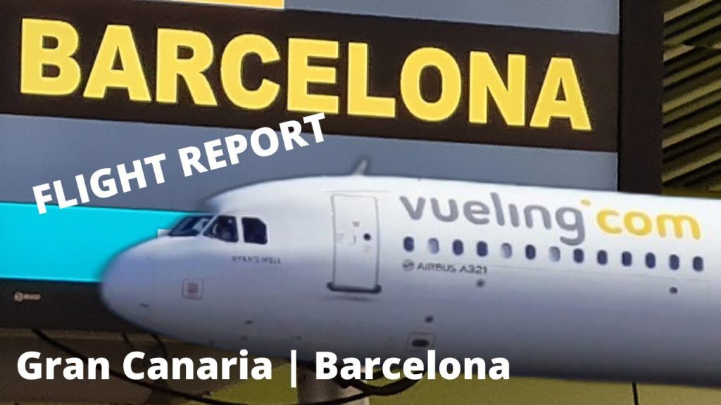 ¿Cuál es la distancia a Gran Canaria desde Barcelona viajando en avión? 3