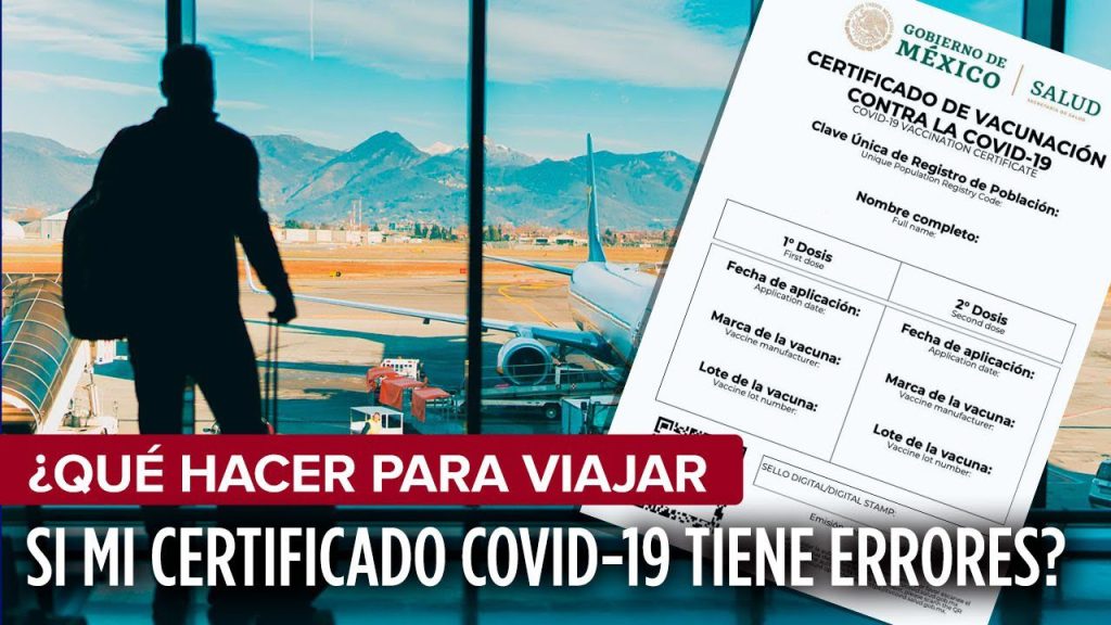 ¿Qué comprobante de vacunación piden para viajar? 6