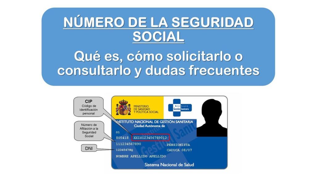 ¿Qué significan los números de la tarjeta sanitaria de la Seguridad Social? 6
