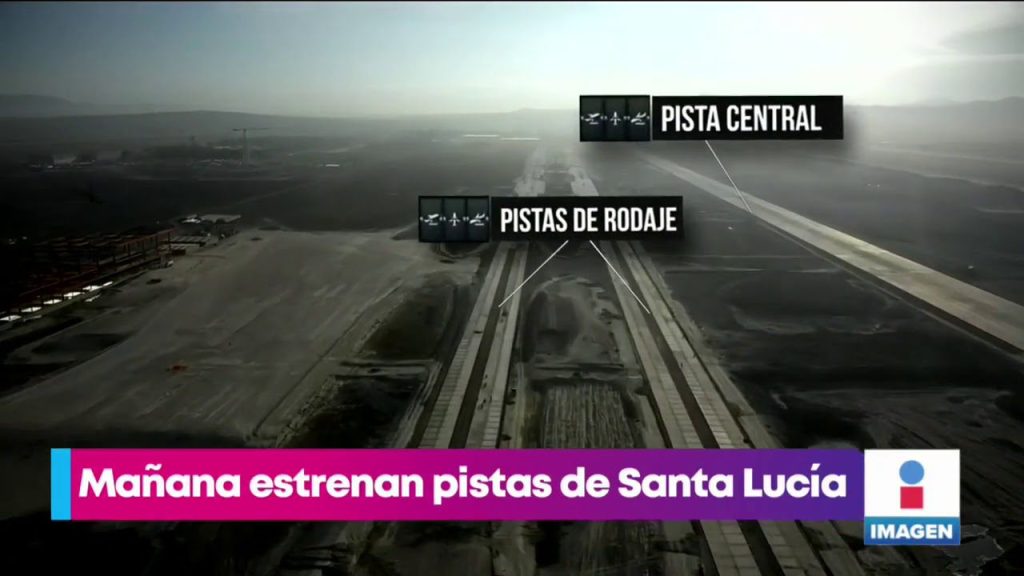 ¿Cuántas pistas va a tener el aeropuerto de Santa Lucía? 8