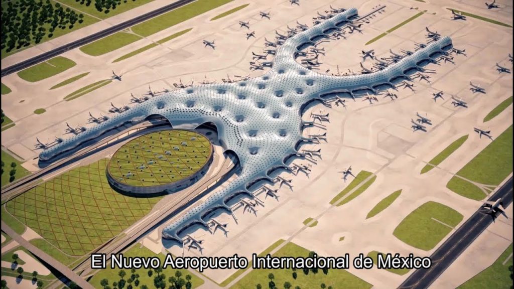 ¿Cuántas puertas iba a tener el aeropuerto de Texcoco? 7