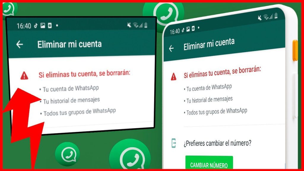 ¿Qué pasa si se elimina la cuenta de WhatsApp? 1