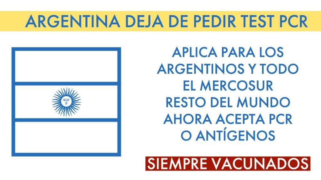 ¿Qué PCR acepta Argentina? 2